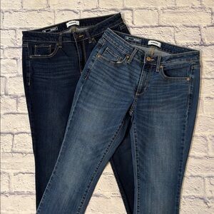 Sonoma Skinny Jeans Bundle of 2 Pairs Mid Rise Blue Denim Jeans Size 8 Short